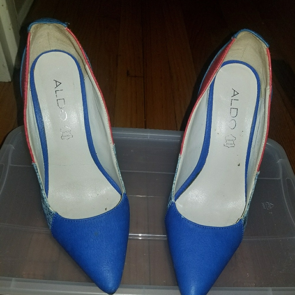 ALDO color block pumps